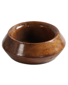 Brown Solid Wood Vase